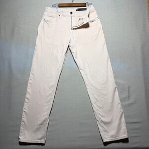 Roark Mens 33 Off-White Straight Fit HWY 128 Denim Pants Casual Rugged 6819